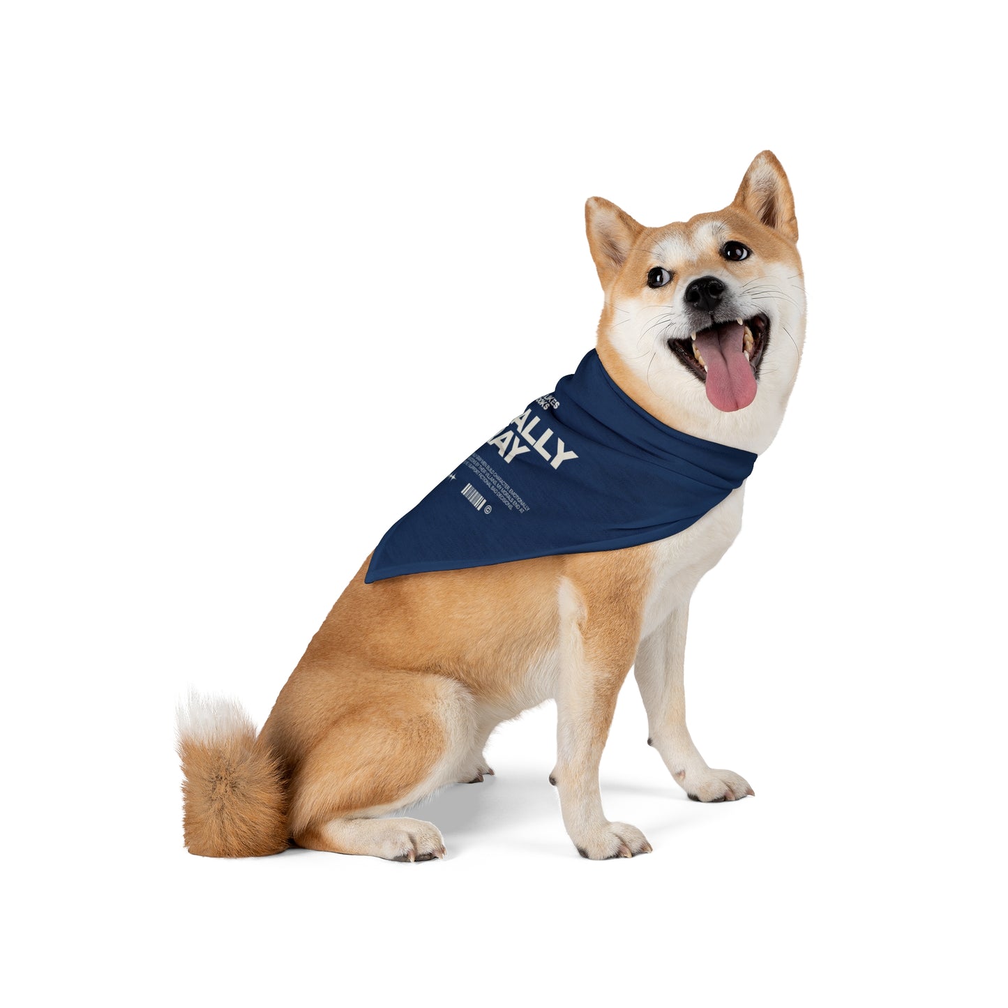 Morally Gray Pet Bandana — Graphic Pet Scarf with 'Morally Gray' Typography