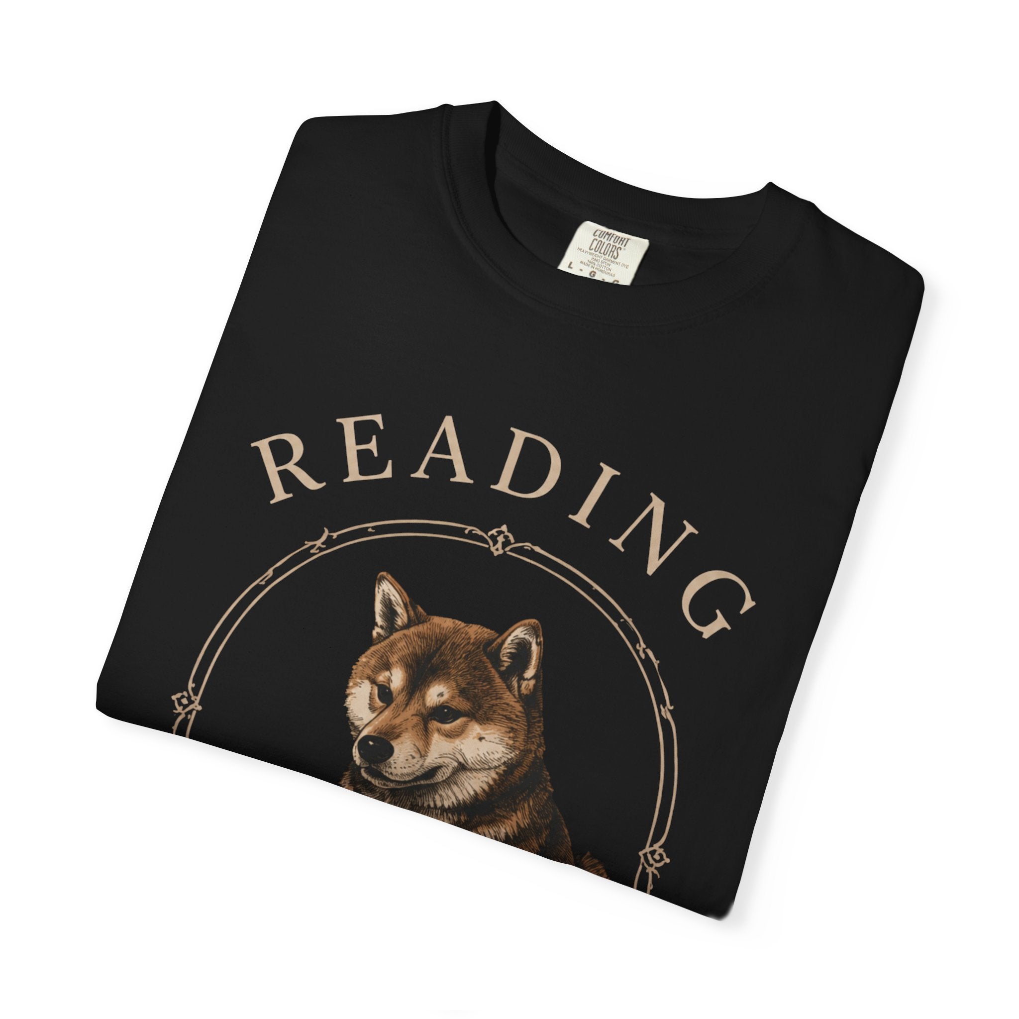 Reading Buddy Club T-Shirt — Shiba Inu Reading Graphic Tee