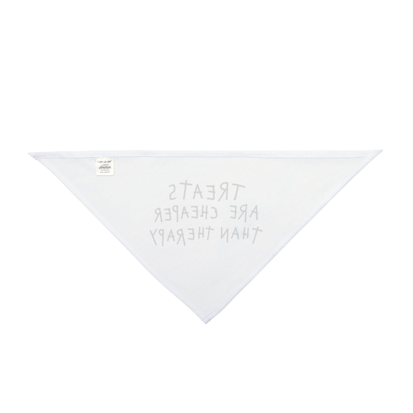 Pet Bandana — "Treats Are Cheaper Than Therapy" Dog Bandana, Funny Puppy Accessory