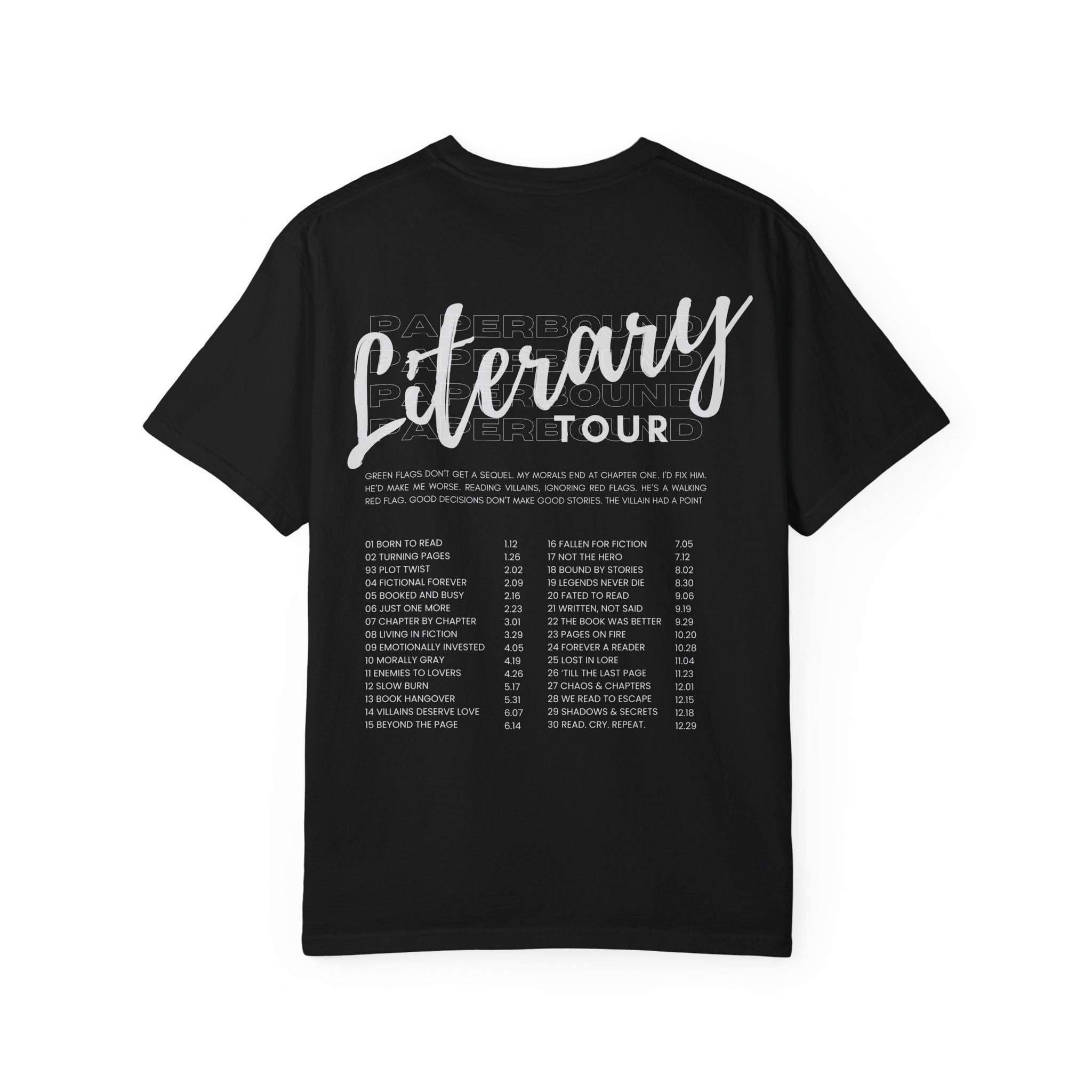 Literary Tour T-Shirt — Book Lover Vintage Tour Tee