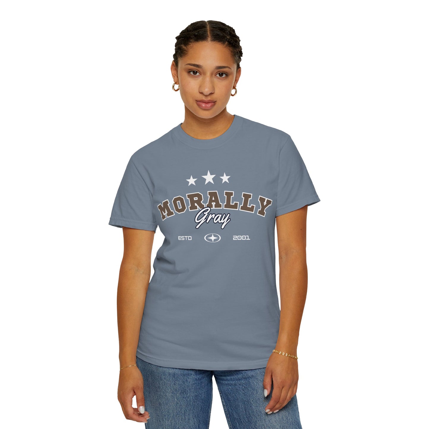 Morally Gray Graphic T-Shirt — Vintage Collegiate Design