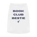 "Book Club Bestie" Pet Tank Top - Cute Reading Dog/Cat Tee