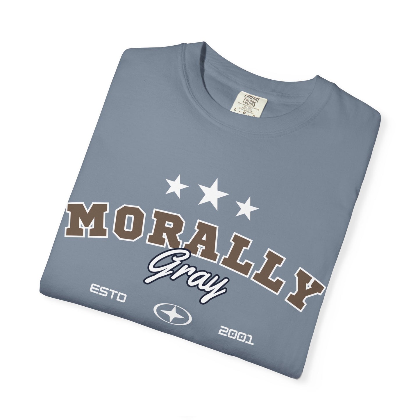 Morally Gray Graphic T-Shirt — Vintage Collegiate Design