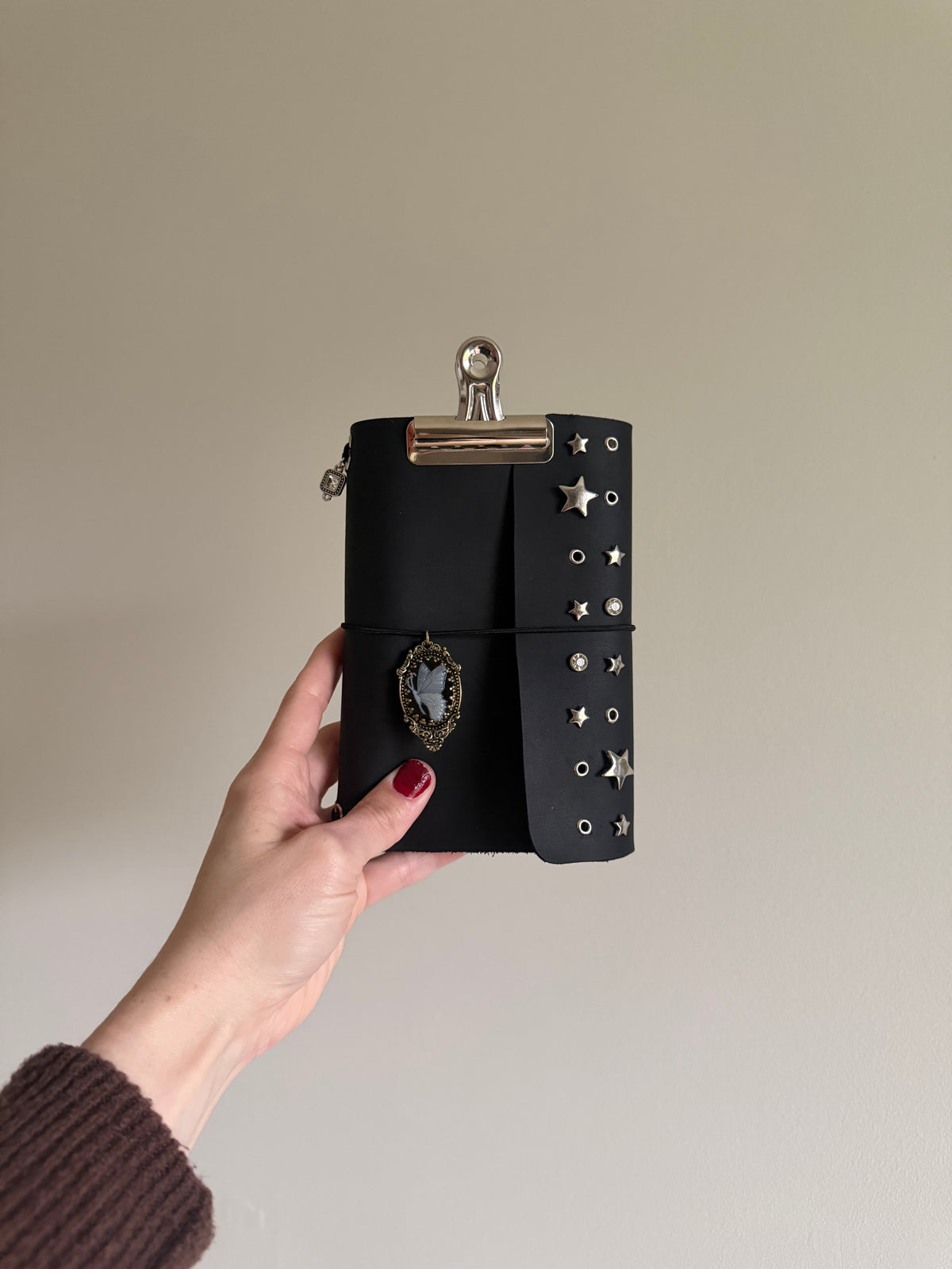 Star Struck A6 Studded Leather Journal