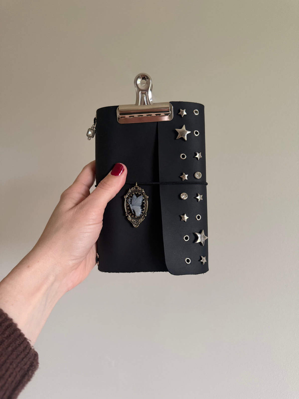 Star Struck A6 Studded Leather Journal