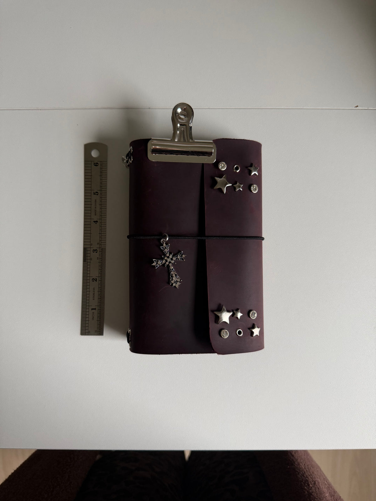 Trust The Process A6 Studded Leather Journal