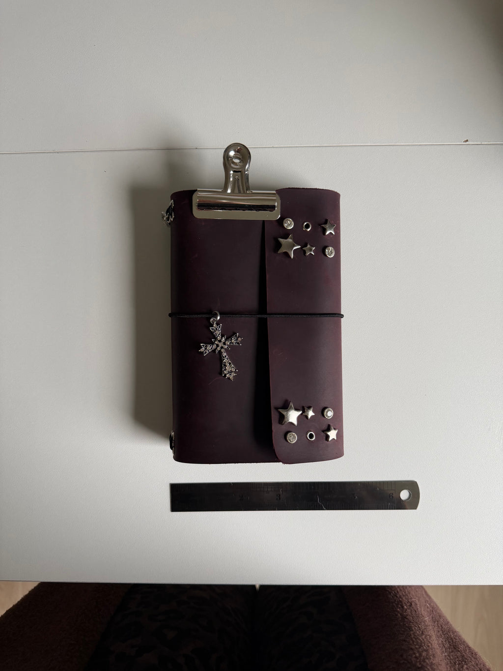 Trust The Process A6 Studded Leather Journal