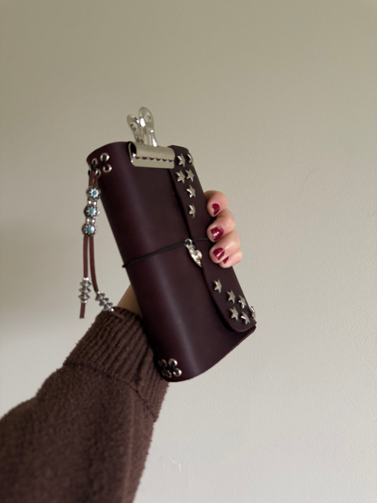 Somewhere Out West A6 Studded Leather Journal