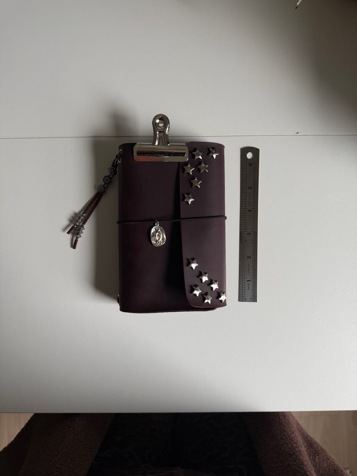 Somewhere Out West A6 Studded Leather Journal
