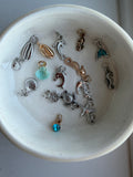 Ocean Blue Randomized Charm Cluster — 3 Charms
