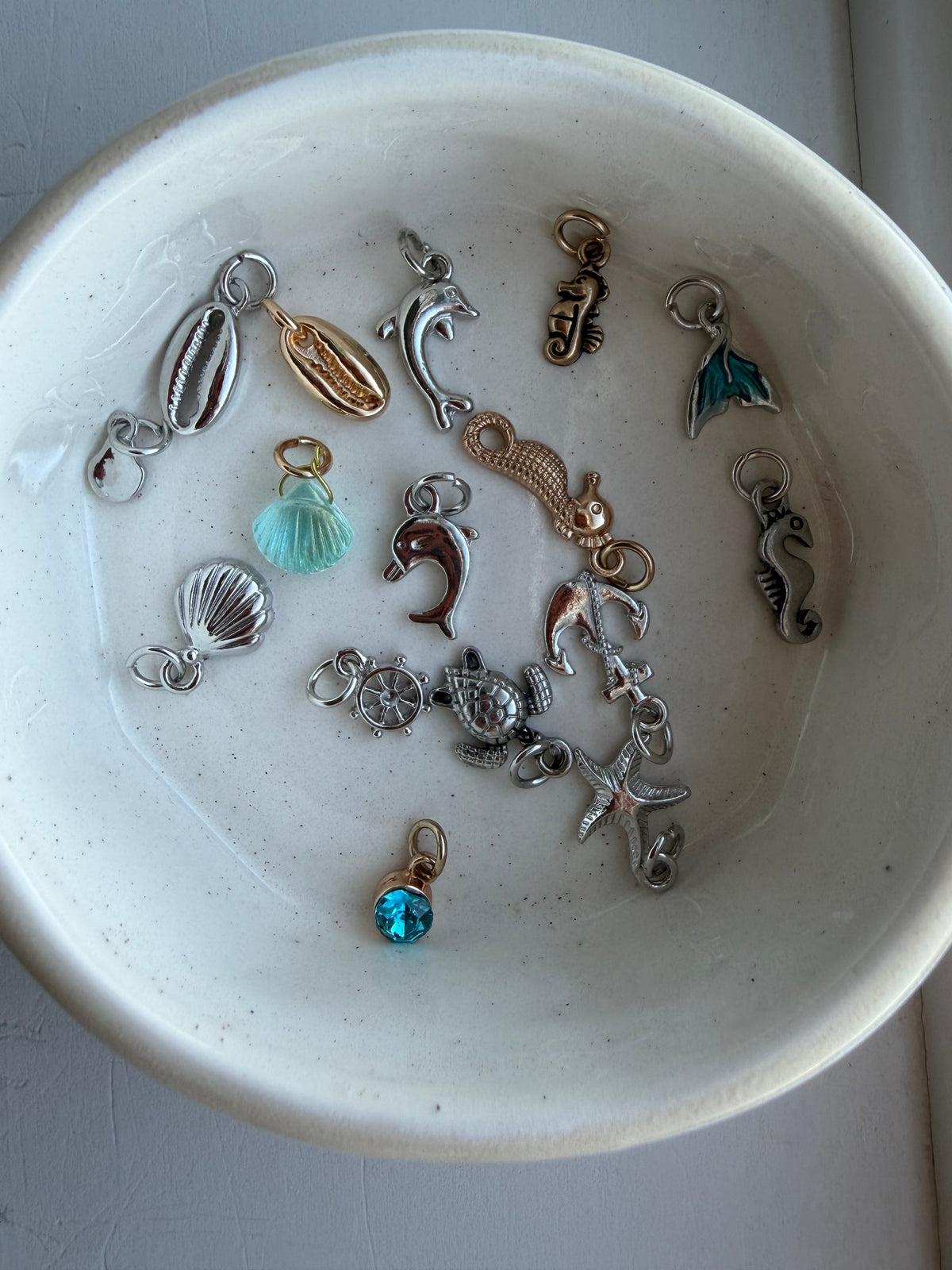 Ocean Blue Randomized Charm Cluster — 3 Charms