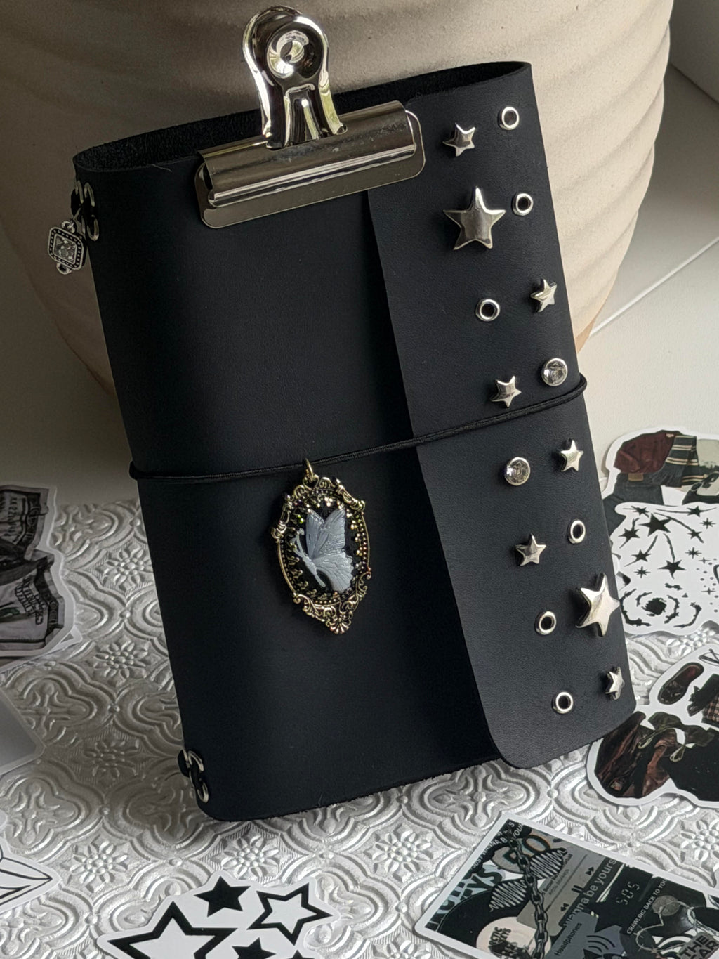 Star Struck A6 Studded Leather Journal