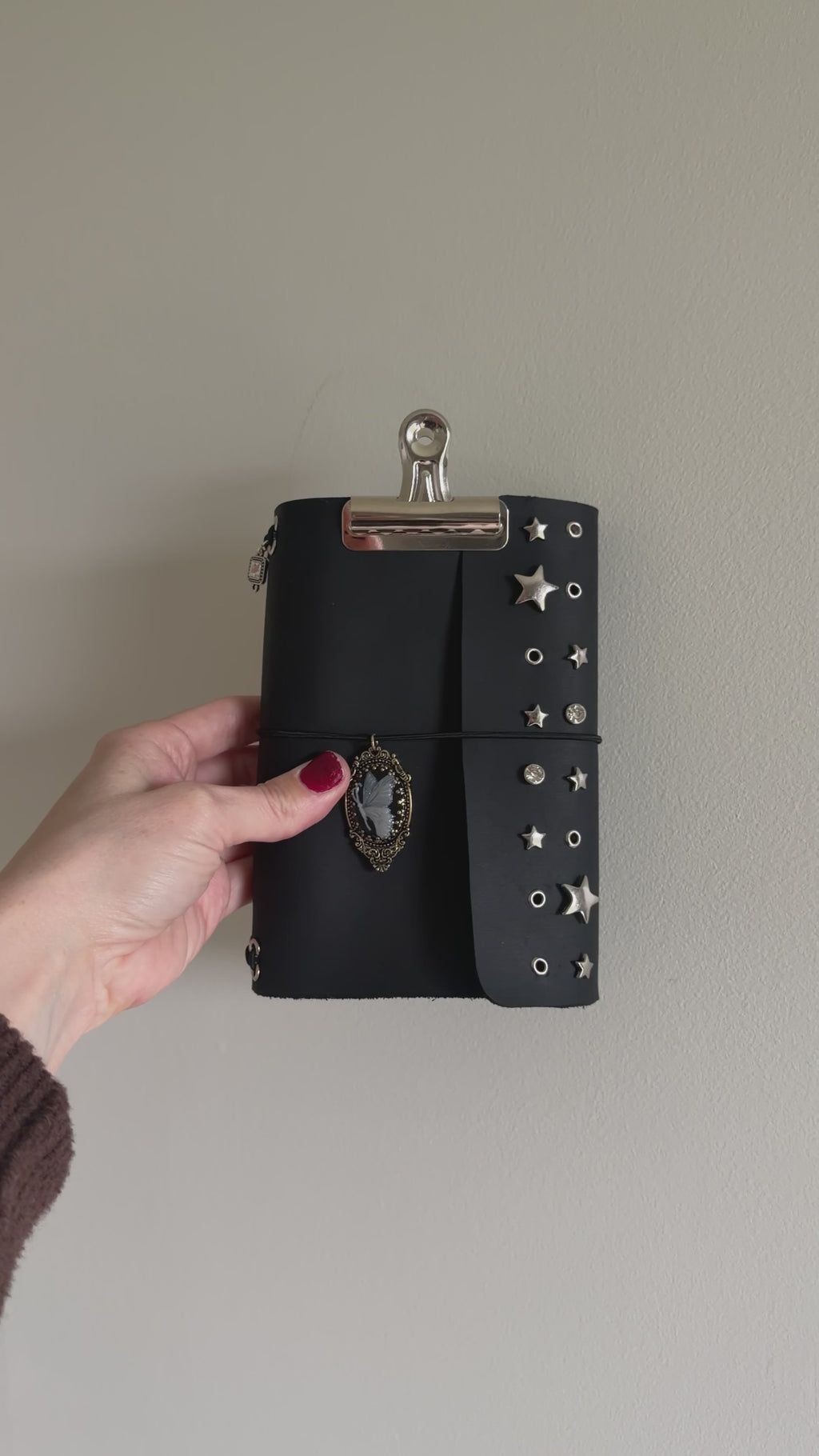 Star Struck A6 Studded Leather Journal