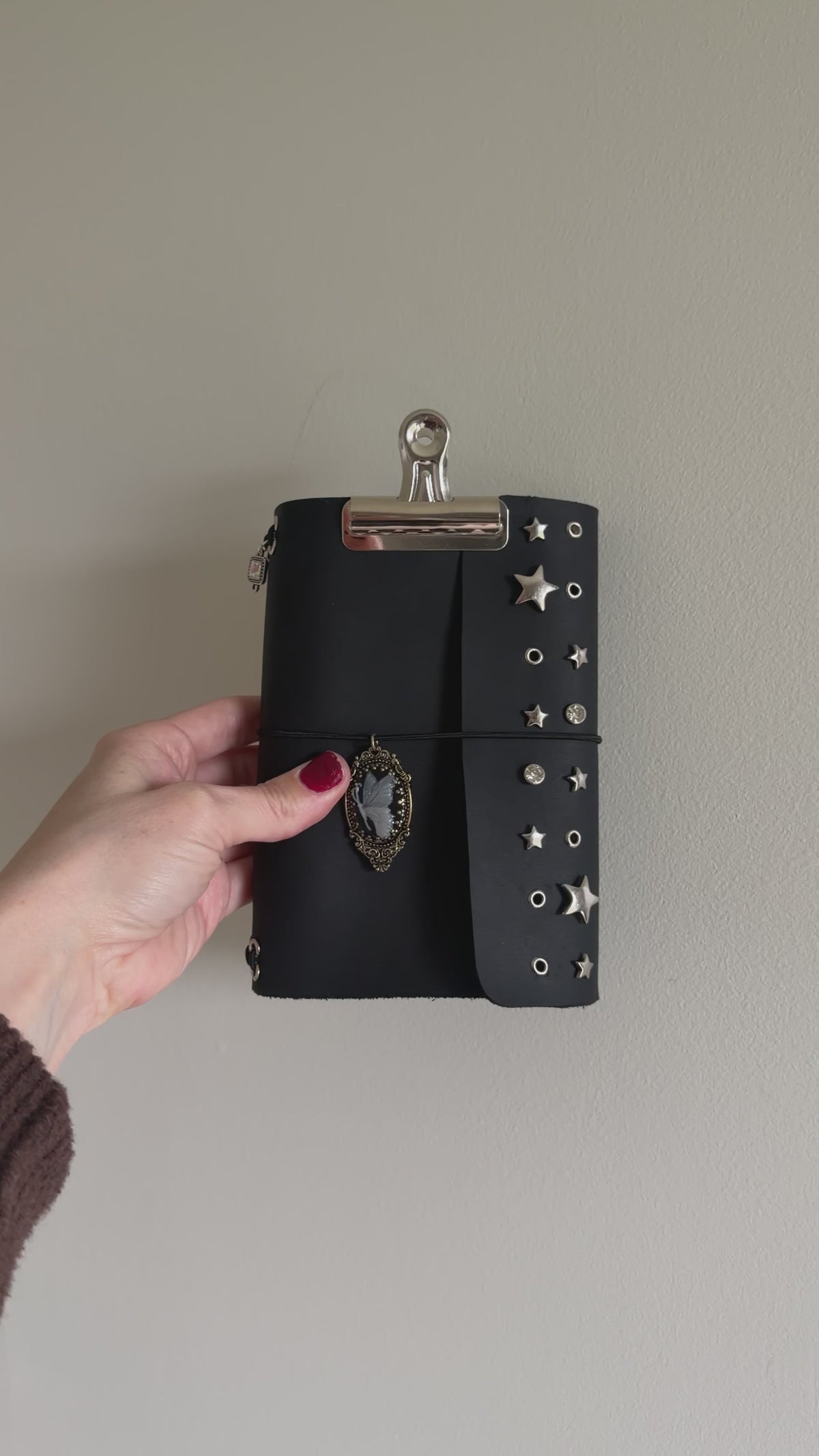 Star Struck A6 Studded Leather Journal