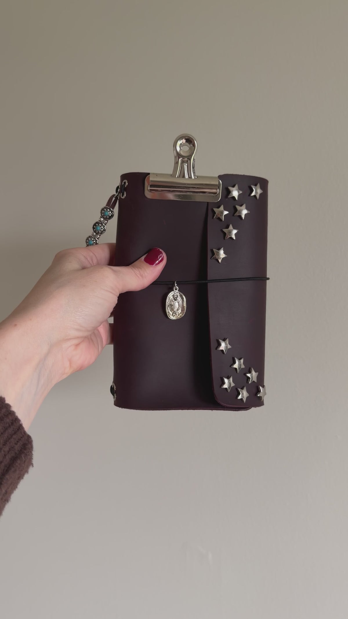Somewhere Out West A6 Studded Leather Journal